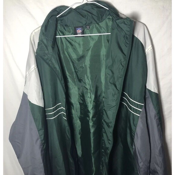 NWT Green Bay Packers SI NFL Team Apparel Mens Black 2XL Windbreaker Jacket - Picture 2 of 6